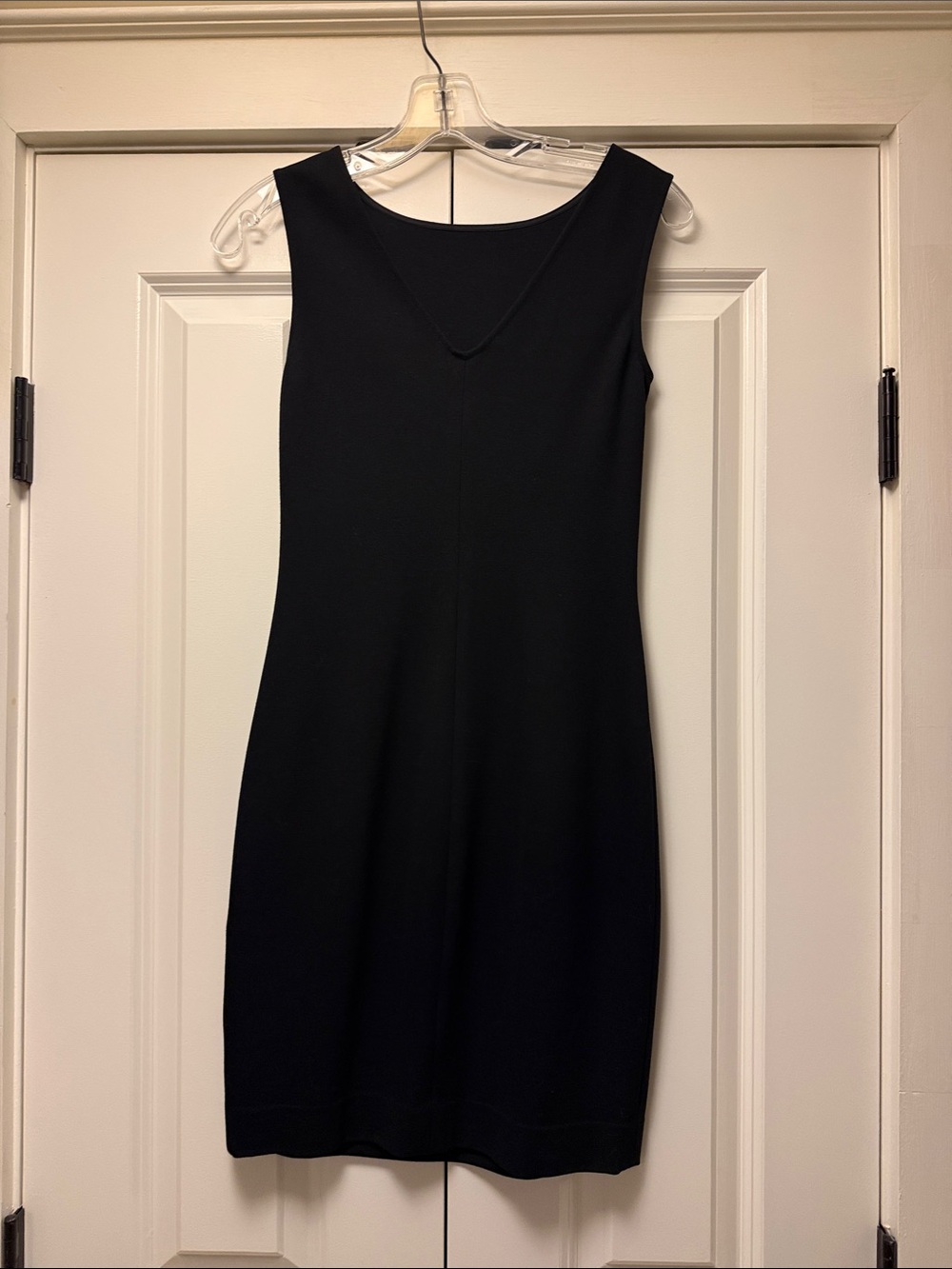Michael Stars Black Sleeveless V-Notch Sheath Dress